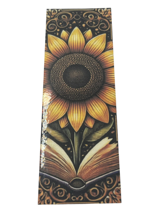 Sunflower Dark Open Book